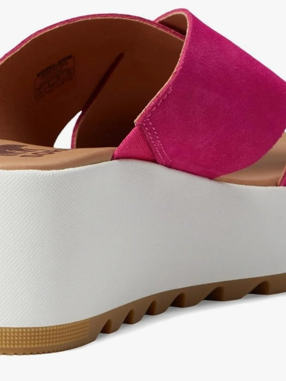 Brandnew Sorel Women's Crisscross Suede Platform Sandal - Fuchsia